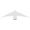 Ekena Millwork Bellingham Architectural Grade PVC Gable Bracket, 48"W x 12"H x 2"D x 6"F, 6/12 Pitch GBP048X12X0206BEL00 - alternate 3
